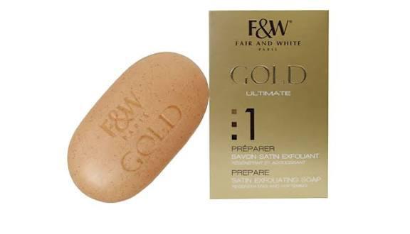 f&w fair and white gold no1 soap