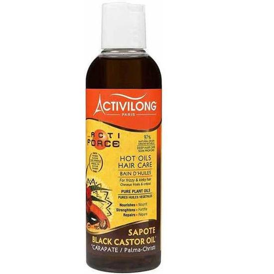 activilong hot oil hair care black caster oil200ml