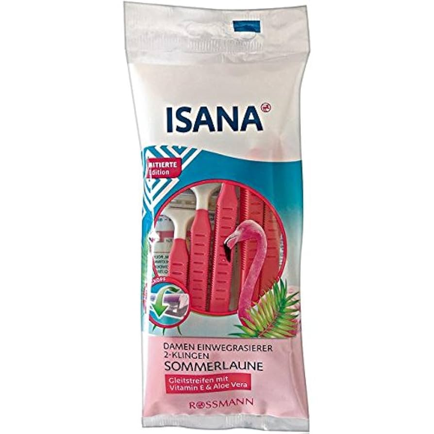 isana damen einwegrasierer 2 klingen someerlaune