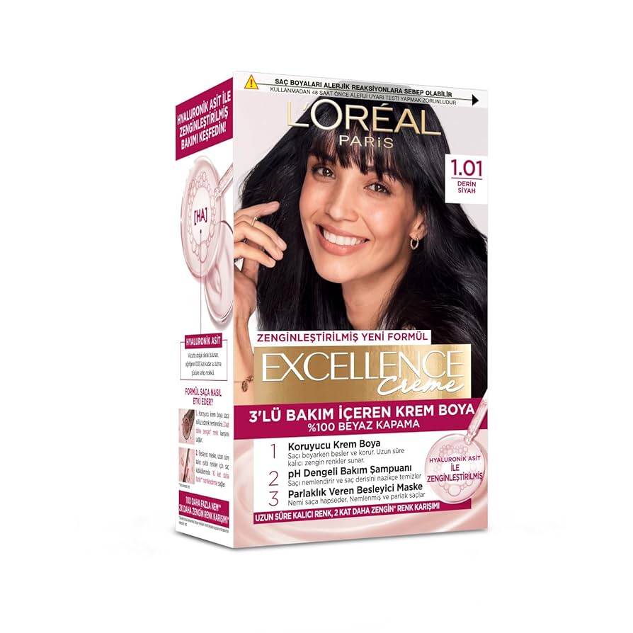 loreal paris 1.01 black excellence cream