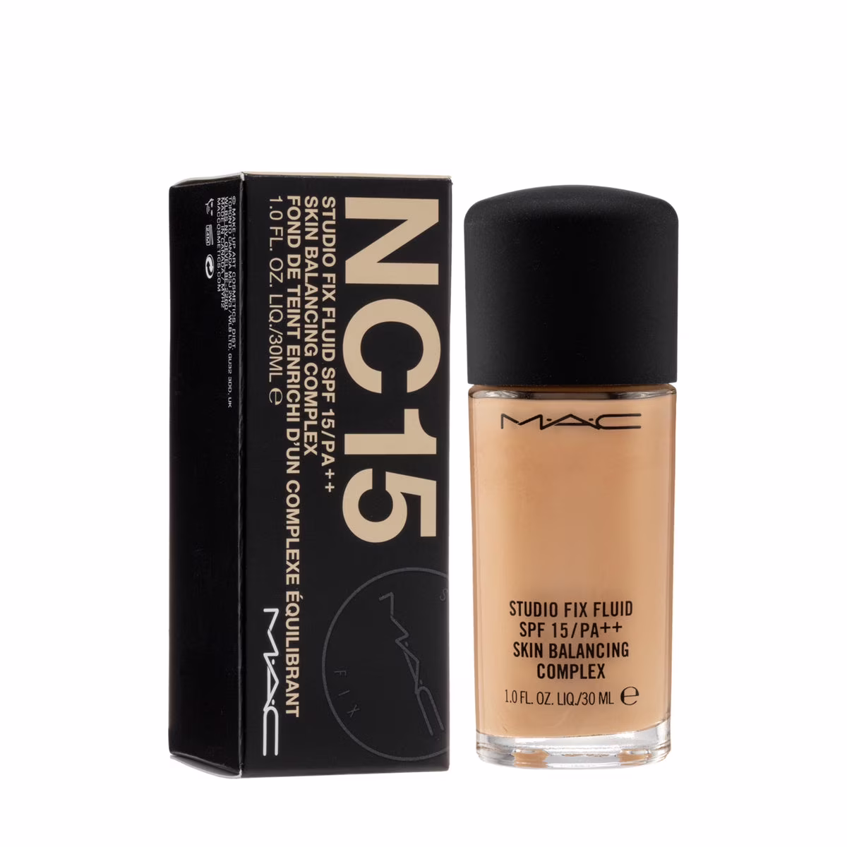 mac studio fix nc15 fluid foundation spf15