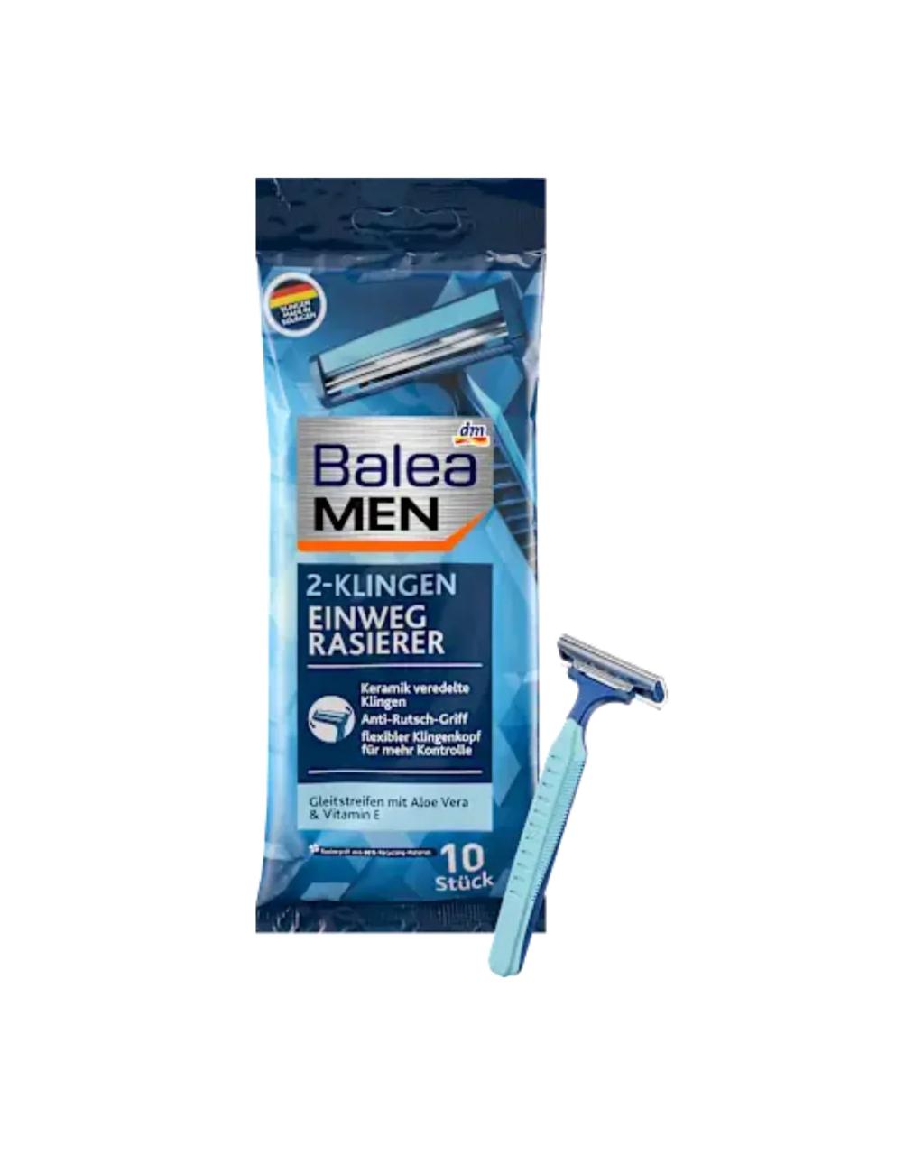 balea men 2 klingen einweg rasierer