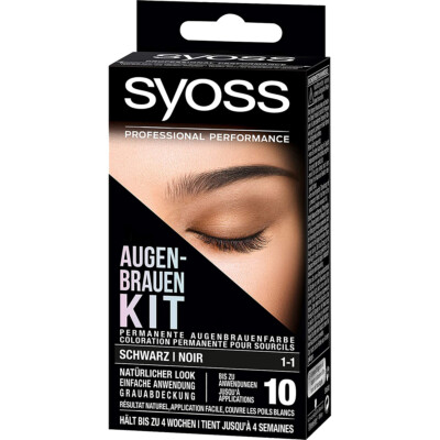 syoss augen brauen kit schwarz 1-1