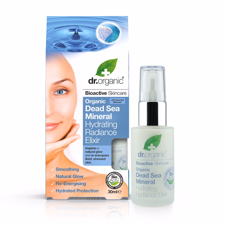 dr organic dead sea mineral hydrating elixir 30ml
