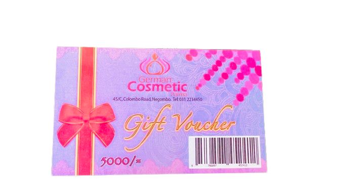 germancosmetic gift voucher 5000|=