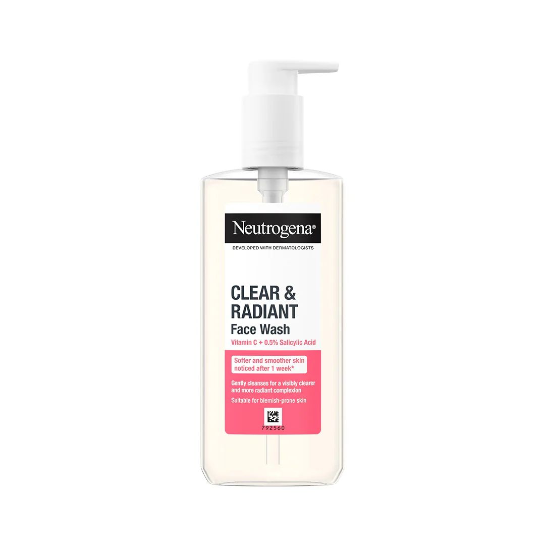neutrogena refreshingly clear facial wash with grapefruit& v