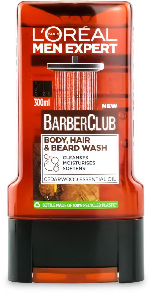 loreal men expert barber club body &hair wash 300ml