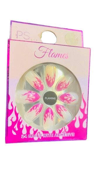 flames 24 nail with adhesive
