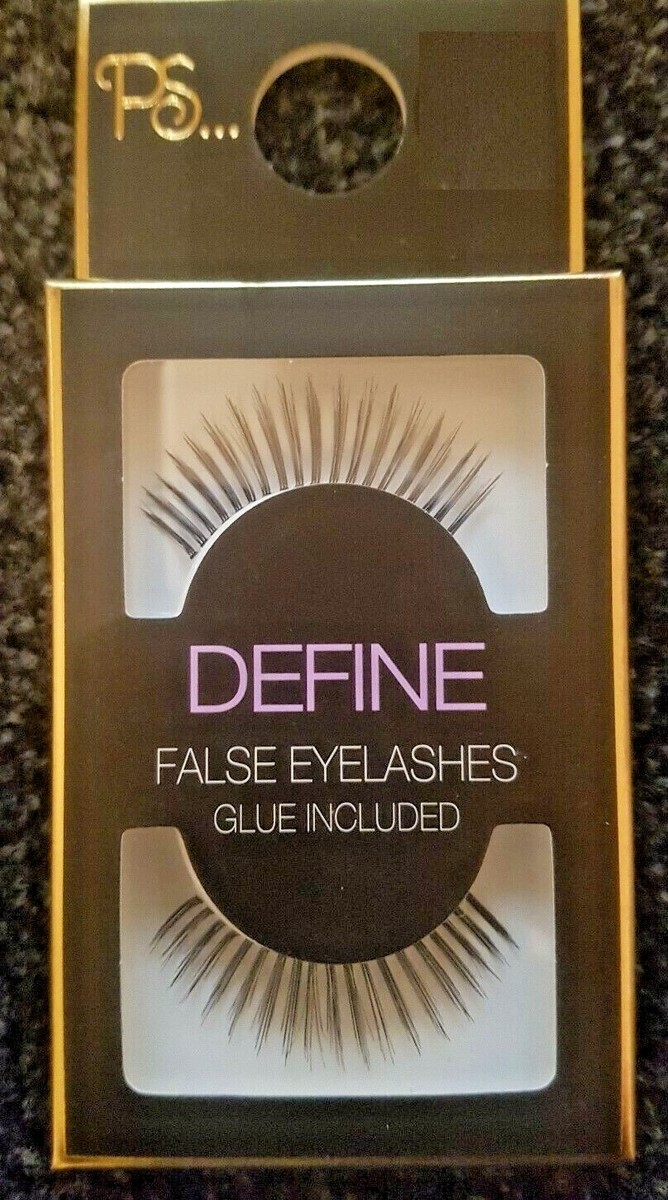 ps define false eyelashes glue included