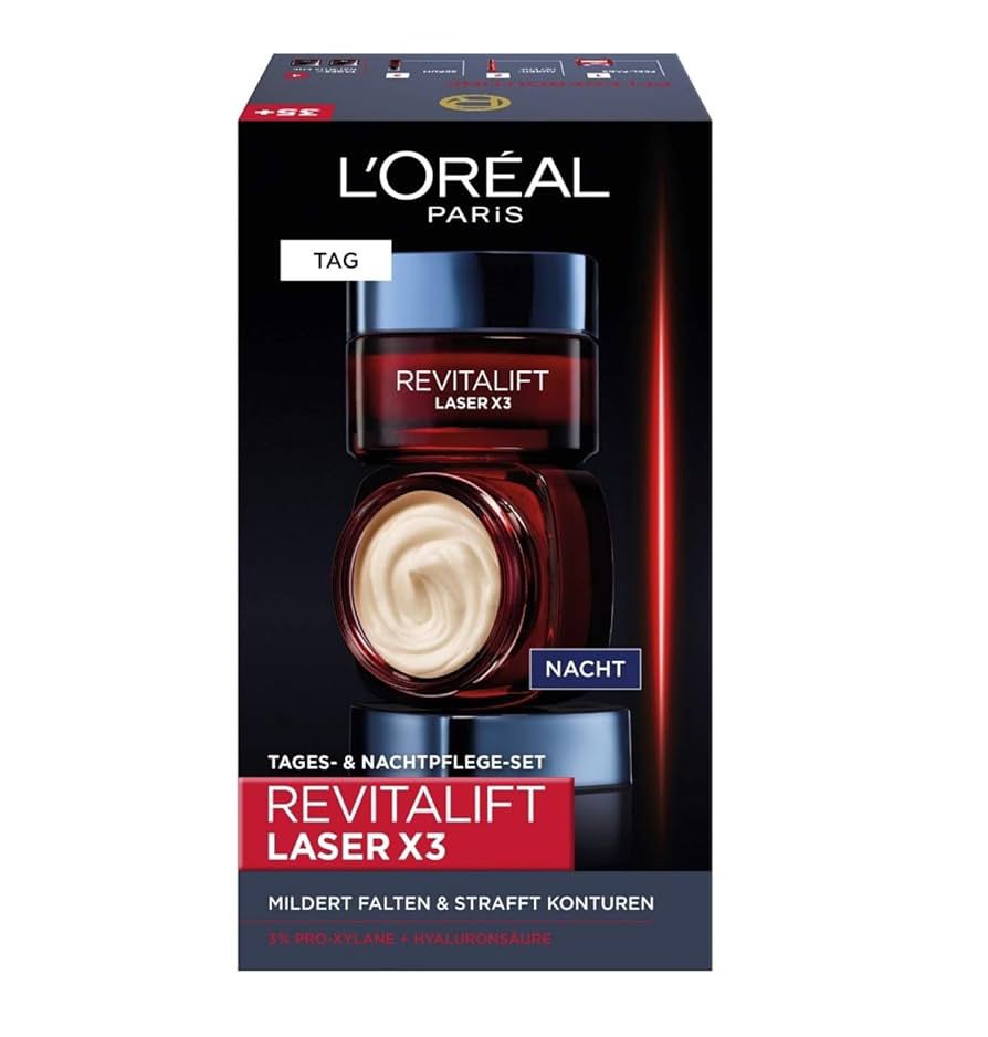 loreal revitalift laser x3 day &night cream set
