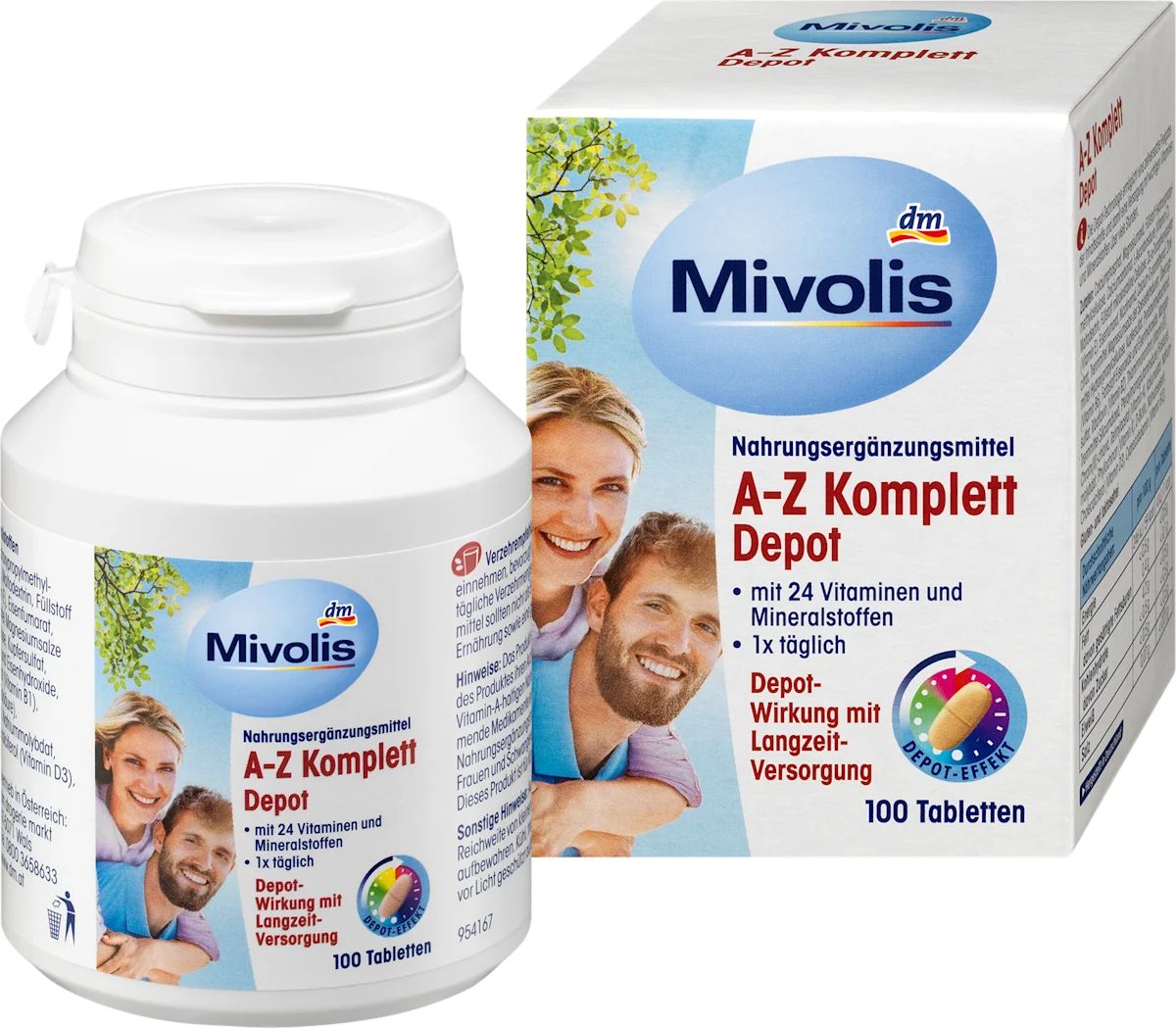 mivolis a-z komplett depot 24 vitaminen 100 tablette