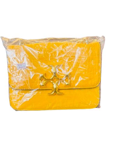 yelow hand bag