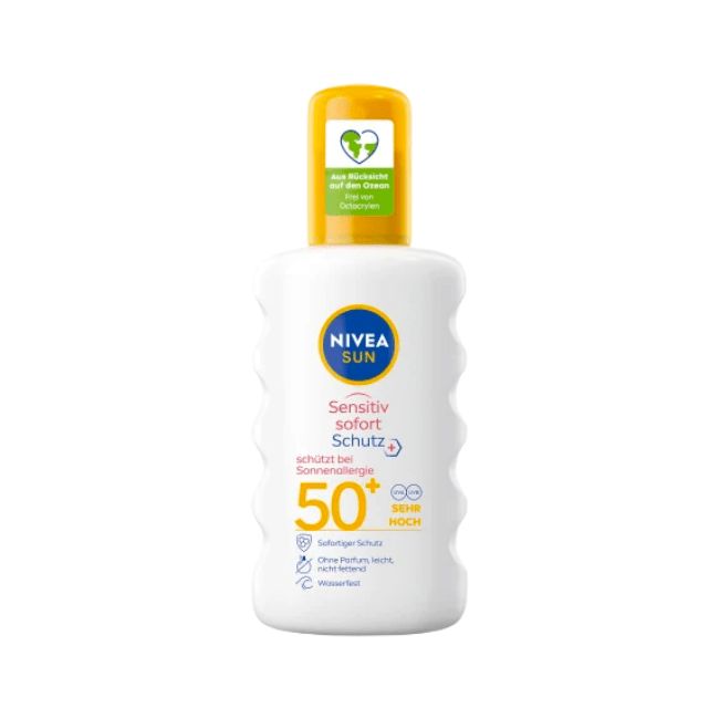 nivea sun sensitive sofort 50* sun cream 200ml