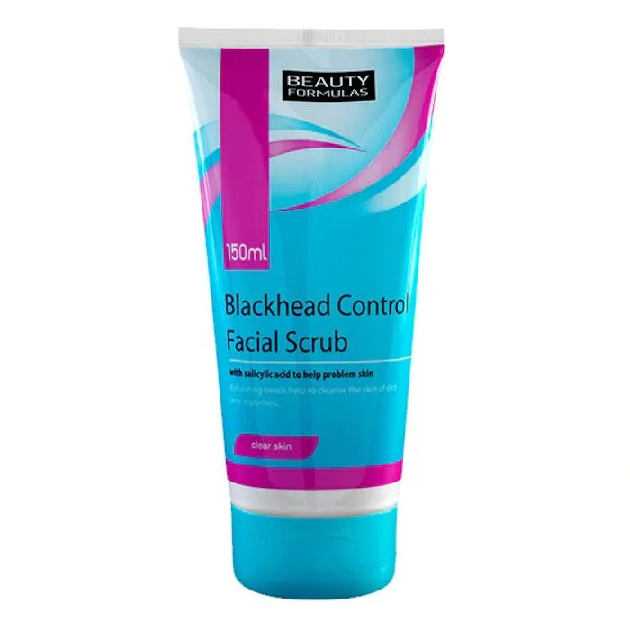 beauty formulas blackhead control facial scrub 150