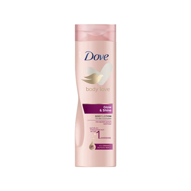dove body love glow &shine body lotion 250ml