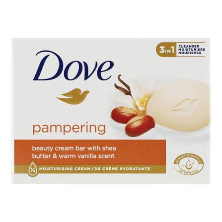 dove 3in1 pampering beauty cream soap shea butter 90g
